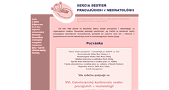 Desktop Screenshot of neonatologickasestra.sk