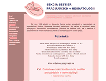 Tablet Screenshot of neonatologickasestra.sk